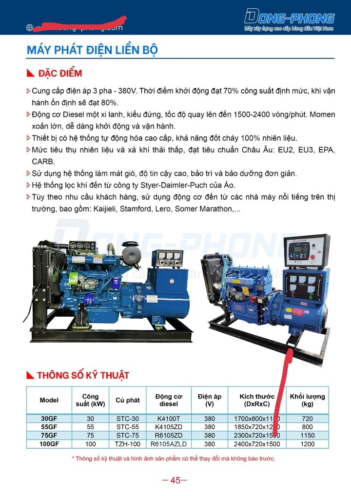 máy phát điện 30kw