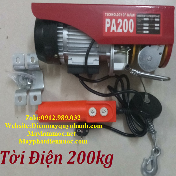 Máy tời điện mini Yamado PA 200 (200kg)